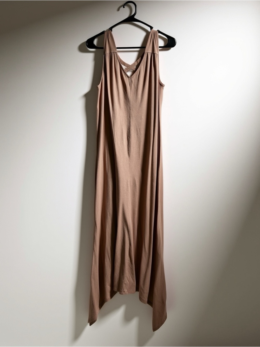 AnyBody Brand - Asymmetrical Maxi Dress in Mauve Taupe - US MT